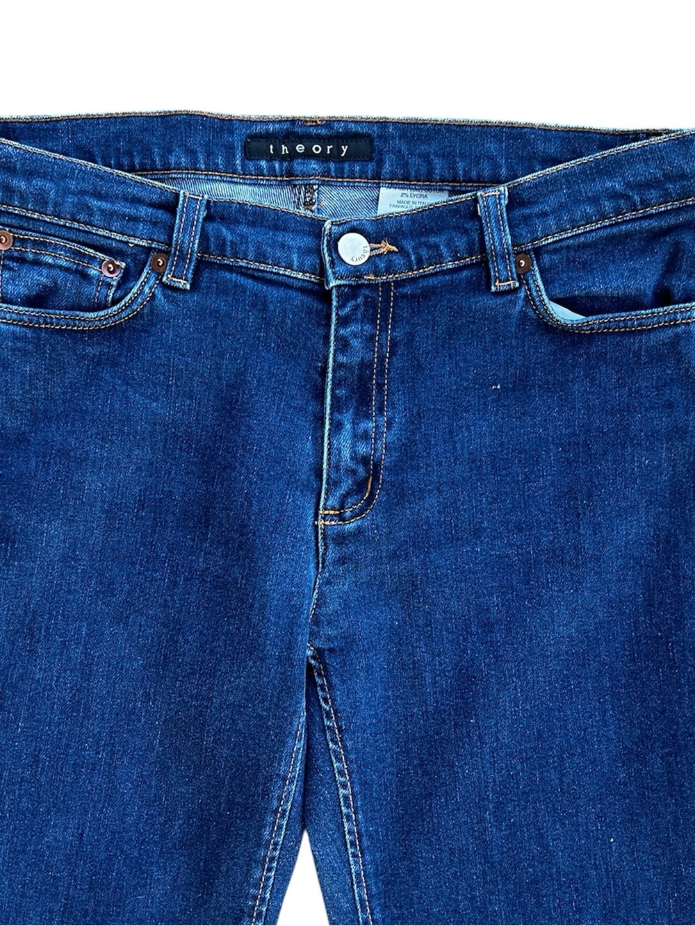 Theory Dark Wash Straight Jeans Women’s Size 8 - Picture 3 of 9